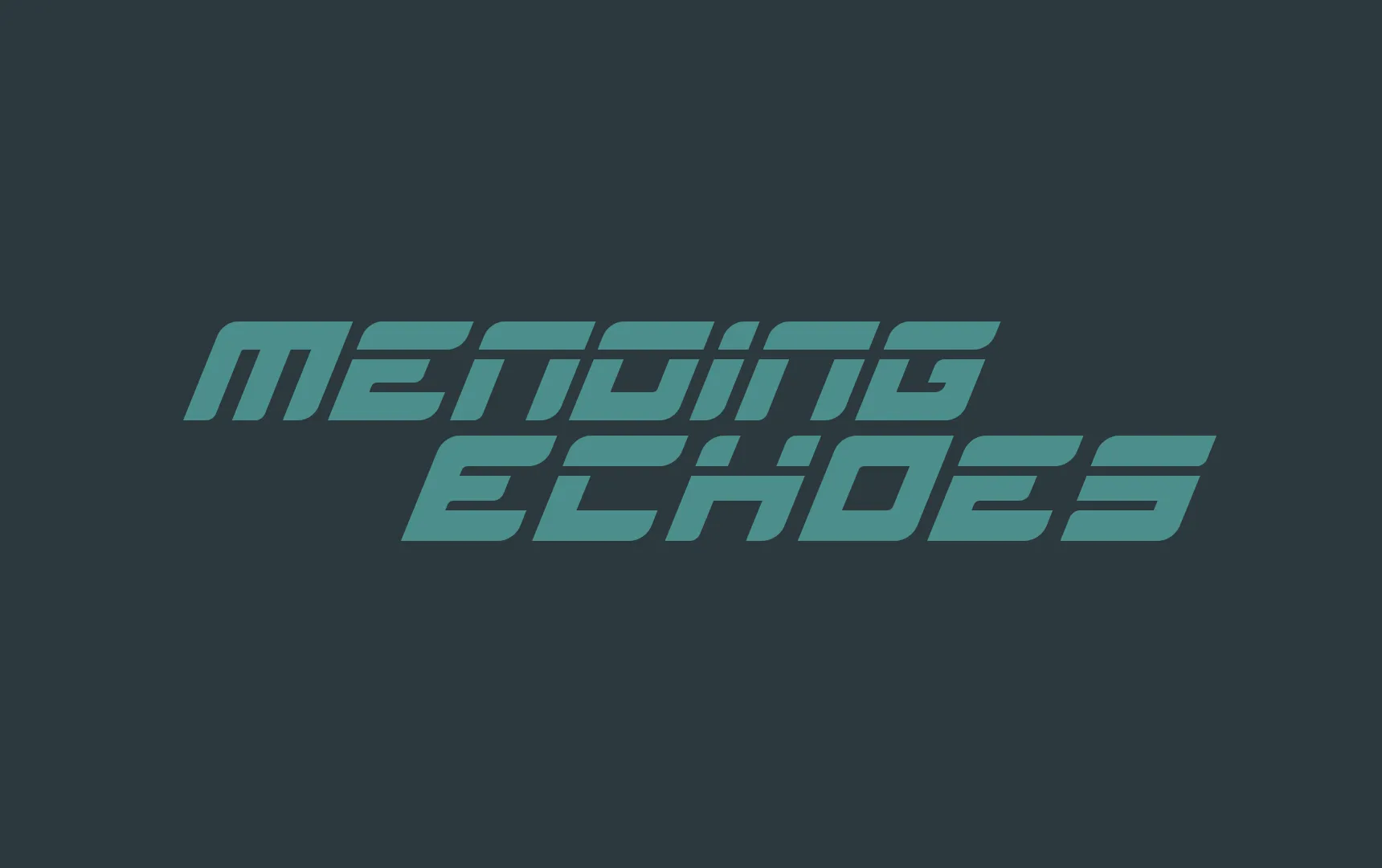The logotype of Mending Echoes.