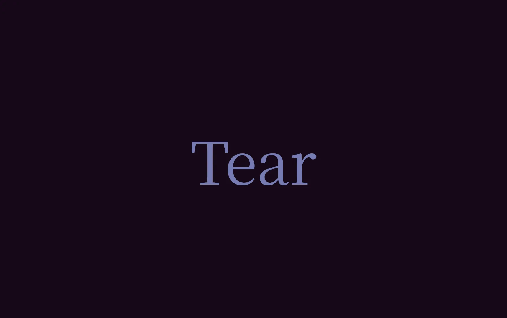 The logotype of Tear.